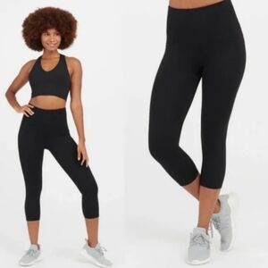 Spanx Booty Boost Active Cropped Leggings Black